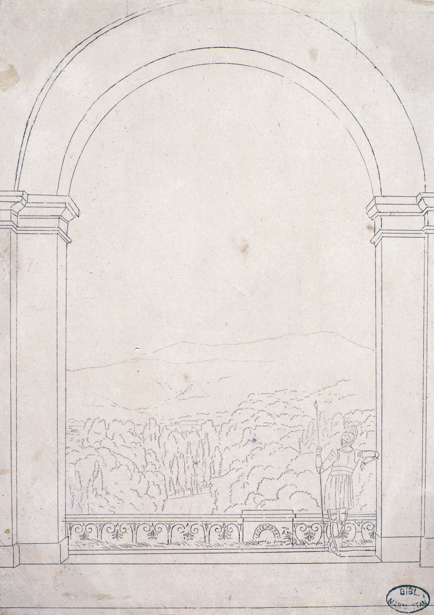Arco en la Villa de Poggio a Caiano, 1813 de Elisa Bonaparte