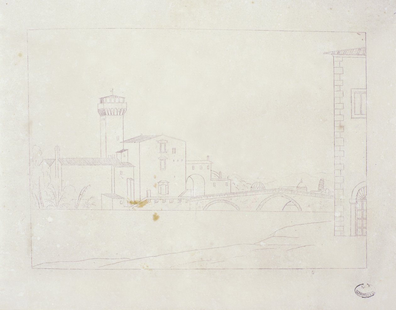 Puente sobre el Arno en Pisa de Elisa Bonaparte