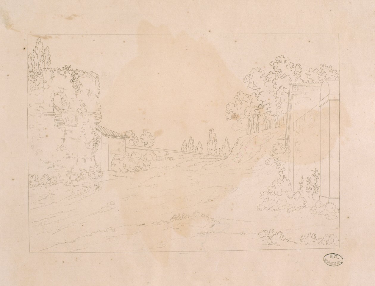 Paisaje con acueducto de Elisa Bonaparte