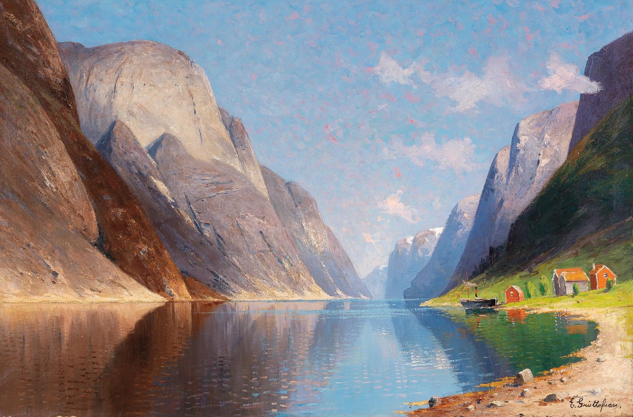 Paisaje de fiordo de Elisabeth Grüttefien Kiekebusch