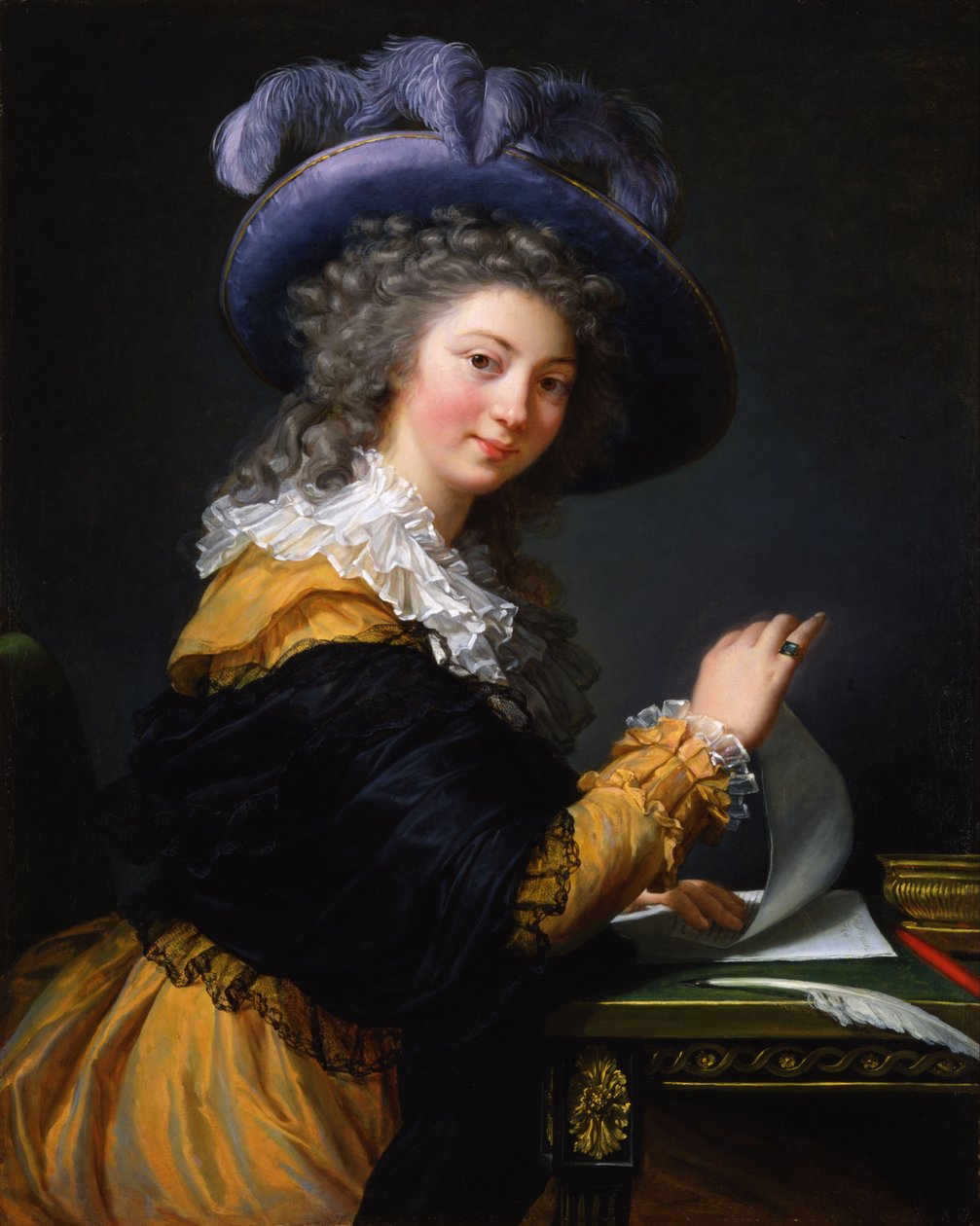 Comtesse de Cérès (Dama doblando una carta) de Elisabeth Louise Vigee Lebrun