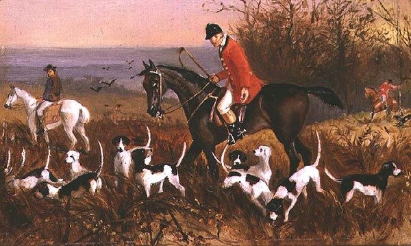 Escena de caza en Pardon Hall, Essex de Elisabeth Arkwright