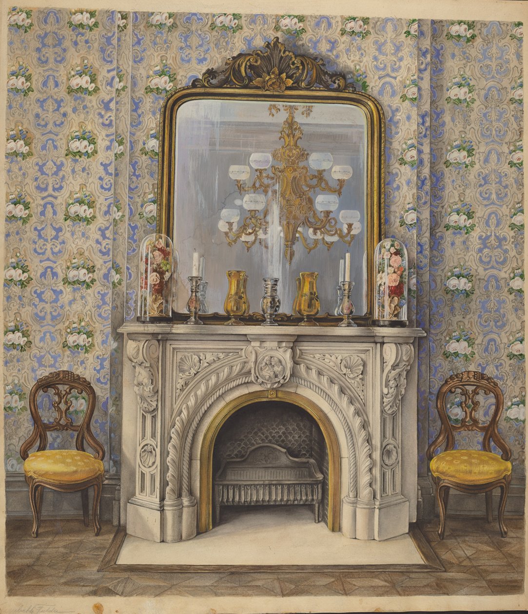 Parte de una sala de dibujo de Elisabeth Fulda