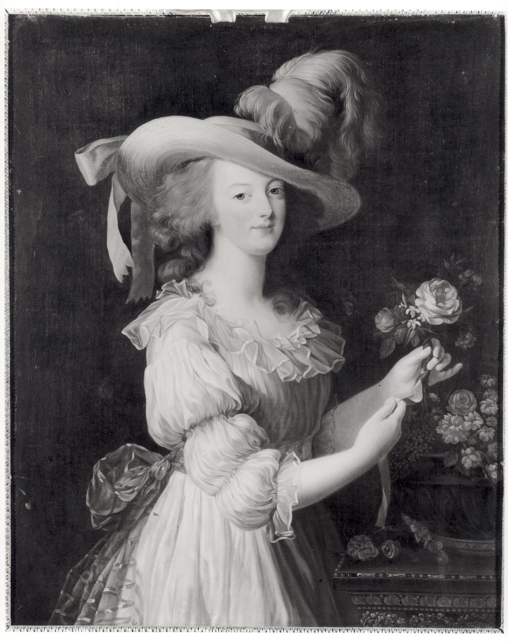 Copia de un retrato de María Antonieta (1755-93) después de 1783 de Elisabeth Louise (after) Vigee Lebrun