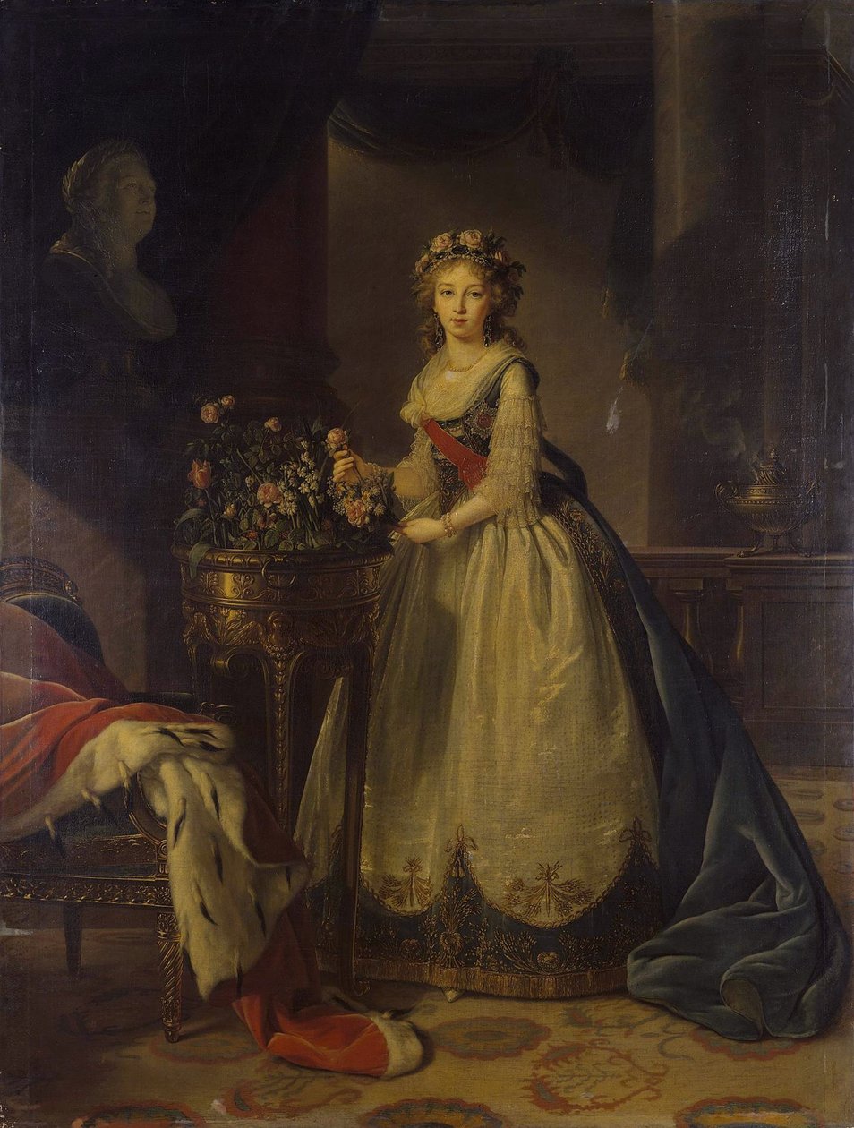 Retrato de la Emperatriz Isabel Alexeievna, Princesa Luisa de Baden 1779-1826, 1795 de Elisabeth Louise Vigee Lebrun