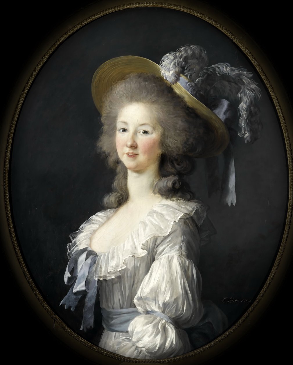 Retrato de María Luisa de Saboya, Princesa de Lamballe de Elisabeth Louise Vigee Lebrun