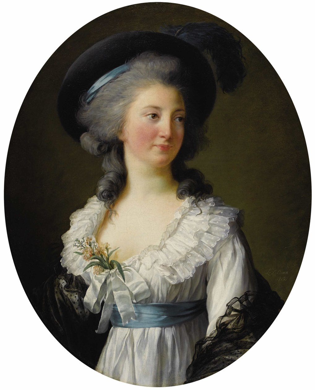 Retrato de la Princesa Elzbieta Izabela Lubomirska de soltera Condesa Czartoryska 1736-1816 de Elisabeth Louise Vigee Lebrun