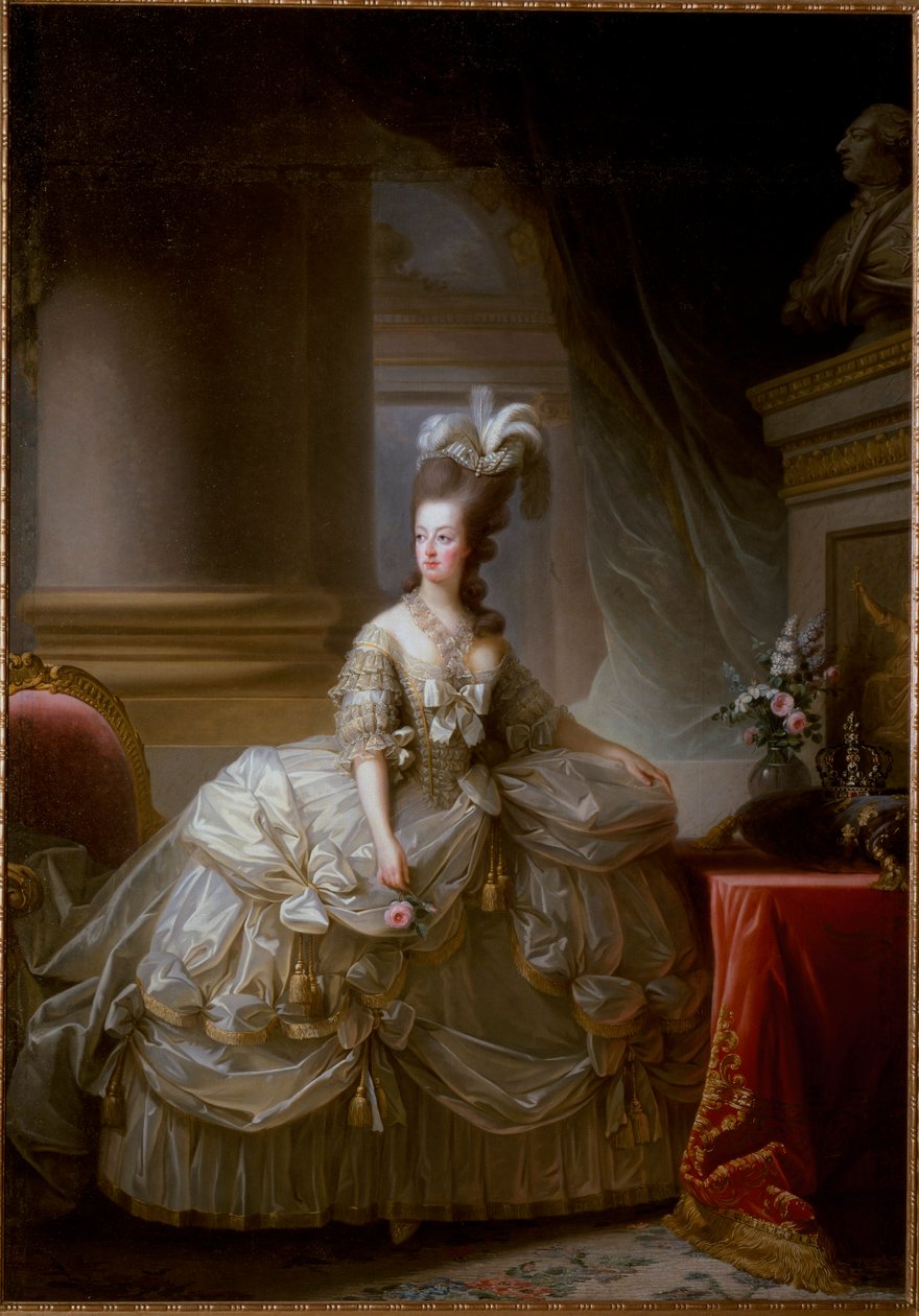 Retrato de la Reina de Francia María Antonieta de Elisabeth Louise Vigee Lebrun