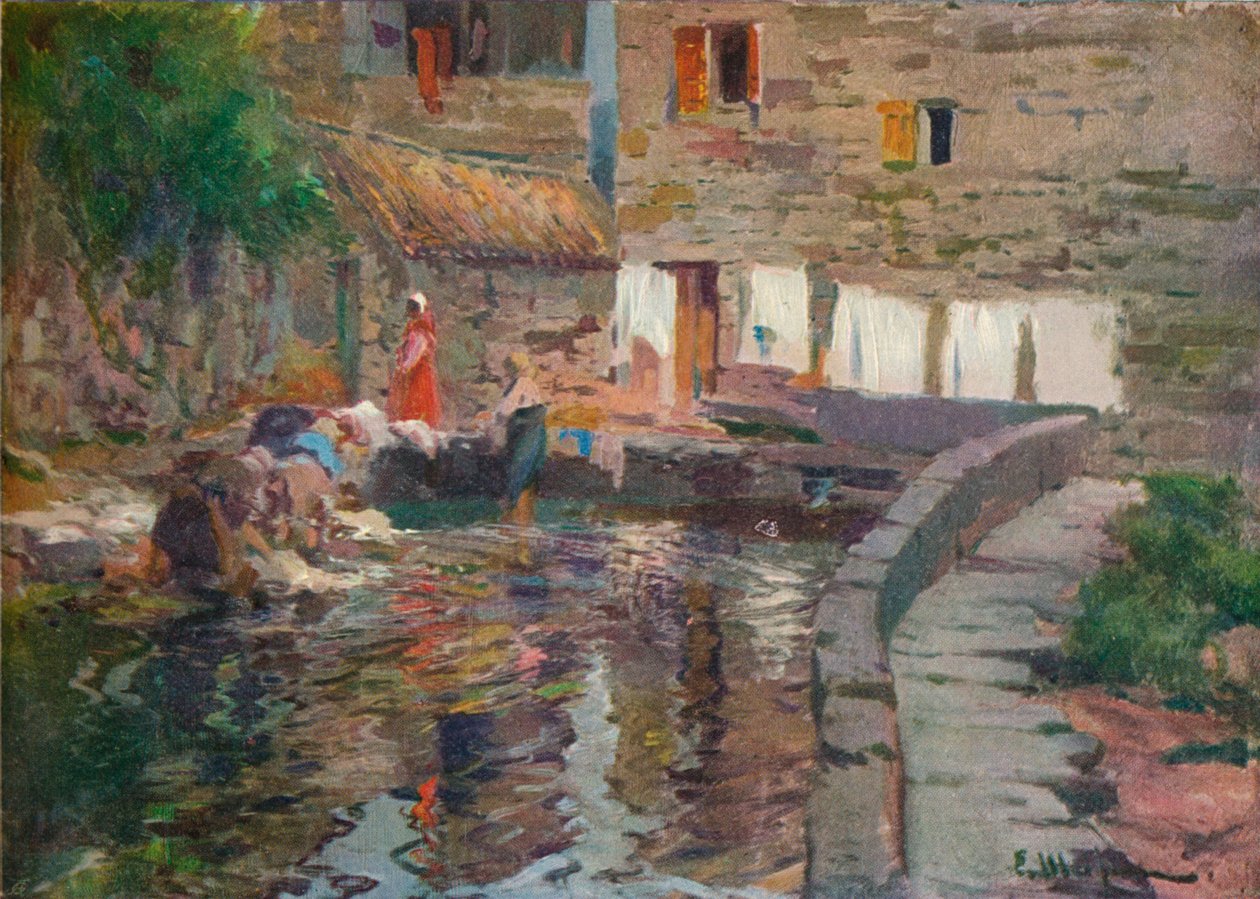 Lavanderas, Pontevedra, c1904 de Eliseo Meifren y Roig