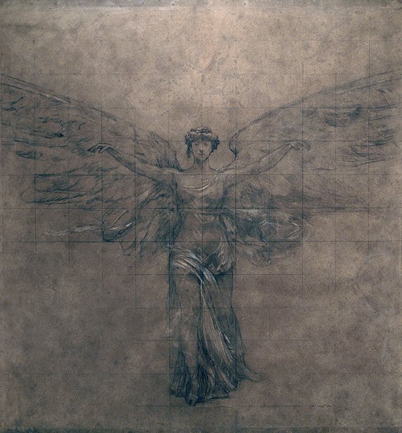 El arte - Boceto para la transferencia del telón del Teatro Municipal de Río de Janeiro de Eliseu Visconti