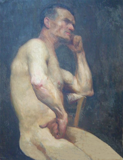 Torso de un hombre sentado de Eliseu Visconti