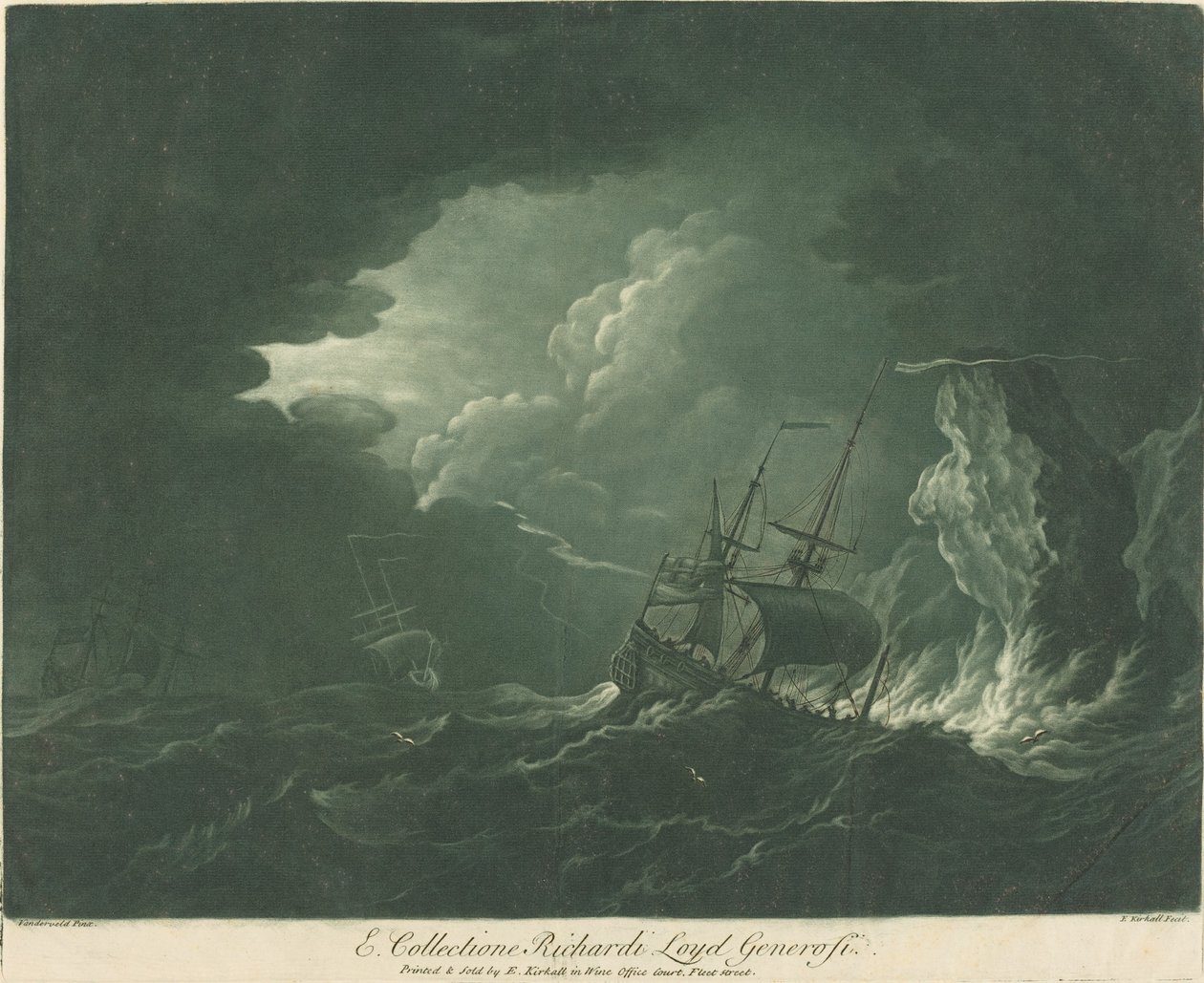 Escena de Envío de la Colección de Richard Lloyd, 1720s de Elisha Kirkall