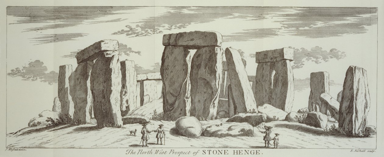 La Perspectiva Noroeste de Stone Henge de Elisha Kirkall