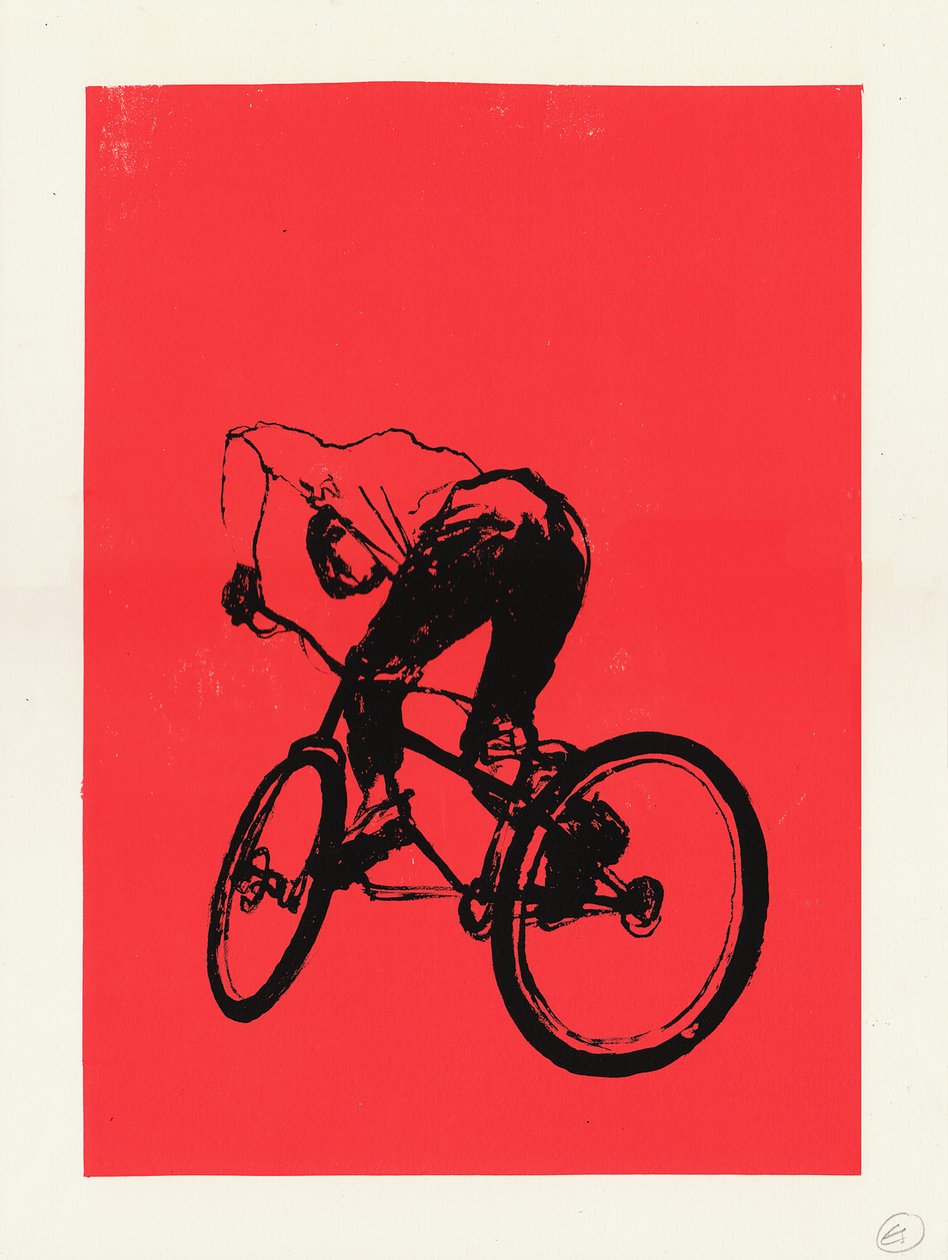 Chico motero, 2012 (serigrafía) de Eliza Southwood
