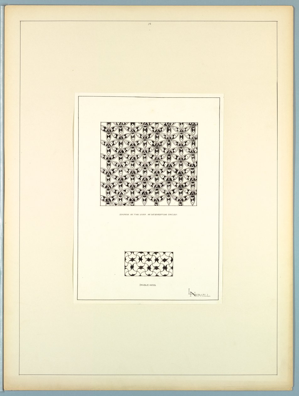 Portafolio, ornamento histórico, ca. 1900 de Elizabeth A. Nedwill