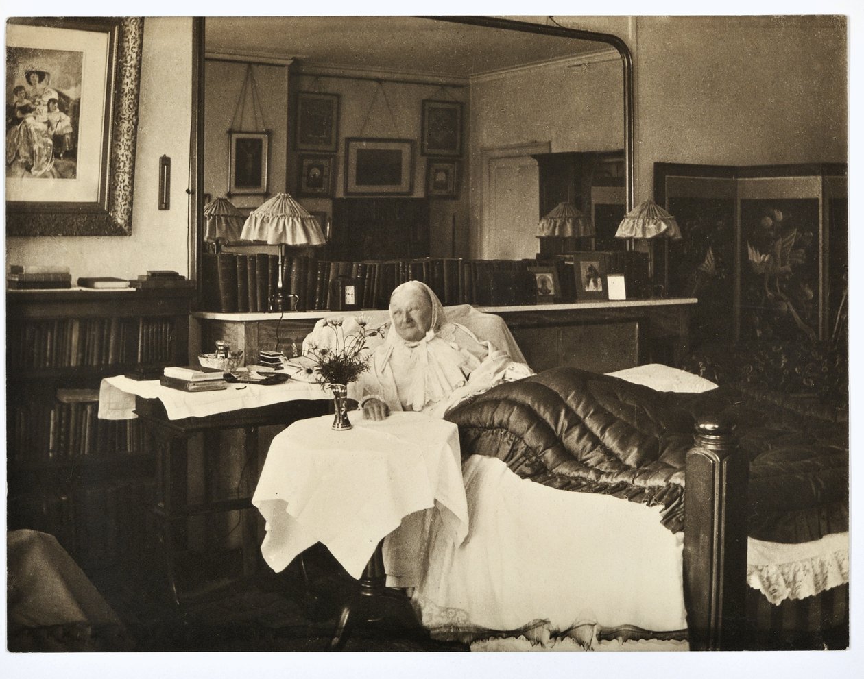 Florence Nightingale en la cama, 1906 de Elizabeth Bosanquet