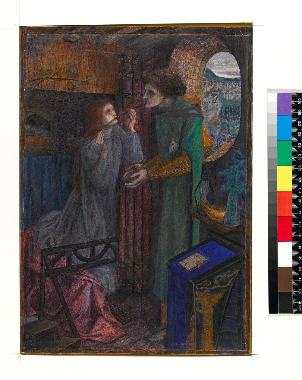 Clerk Saunders, 1857 de Elizabeth Eleanor Siddal