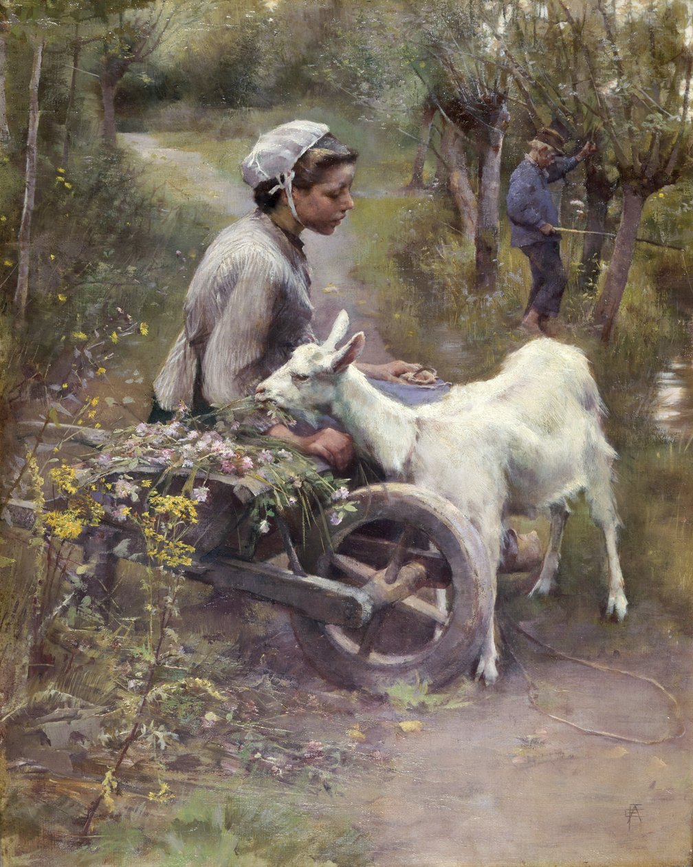 Jean, Jeanne y Jeannette, exh.1892 (óleo sobre lienzo) de Elizabeth Adela Stanhope Forbes