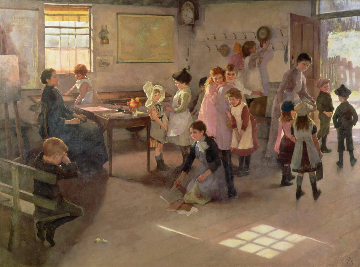 La escuela ha terminado, 1889 de Elizabeth Adela Stanhope Forbes