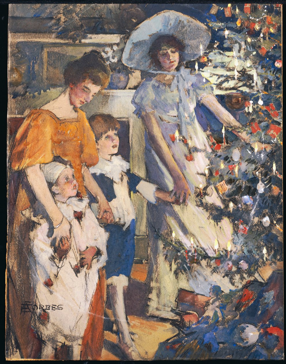 El árbol de Navidad de Elizabeth Adela Stanhope Forbes