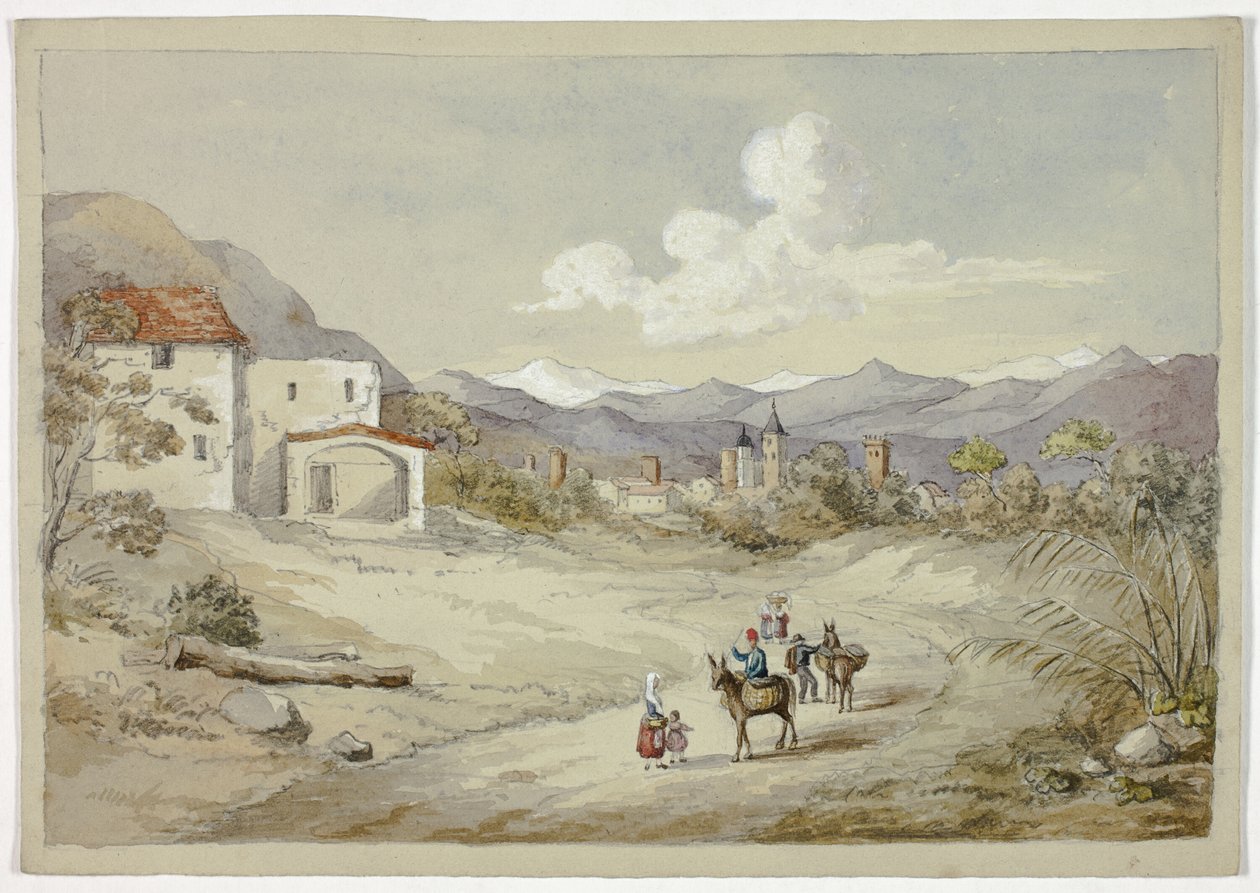 Albenga en la carretera de Corniche (Costera) de Elizabeth Murray