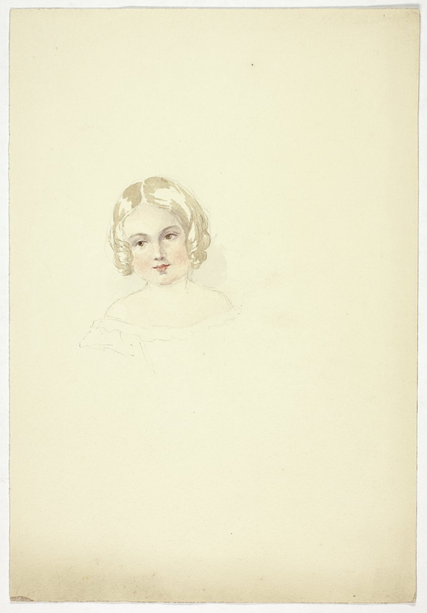 Retrato Cabeza de niña de Elizabeth Murray