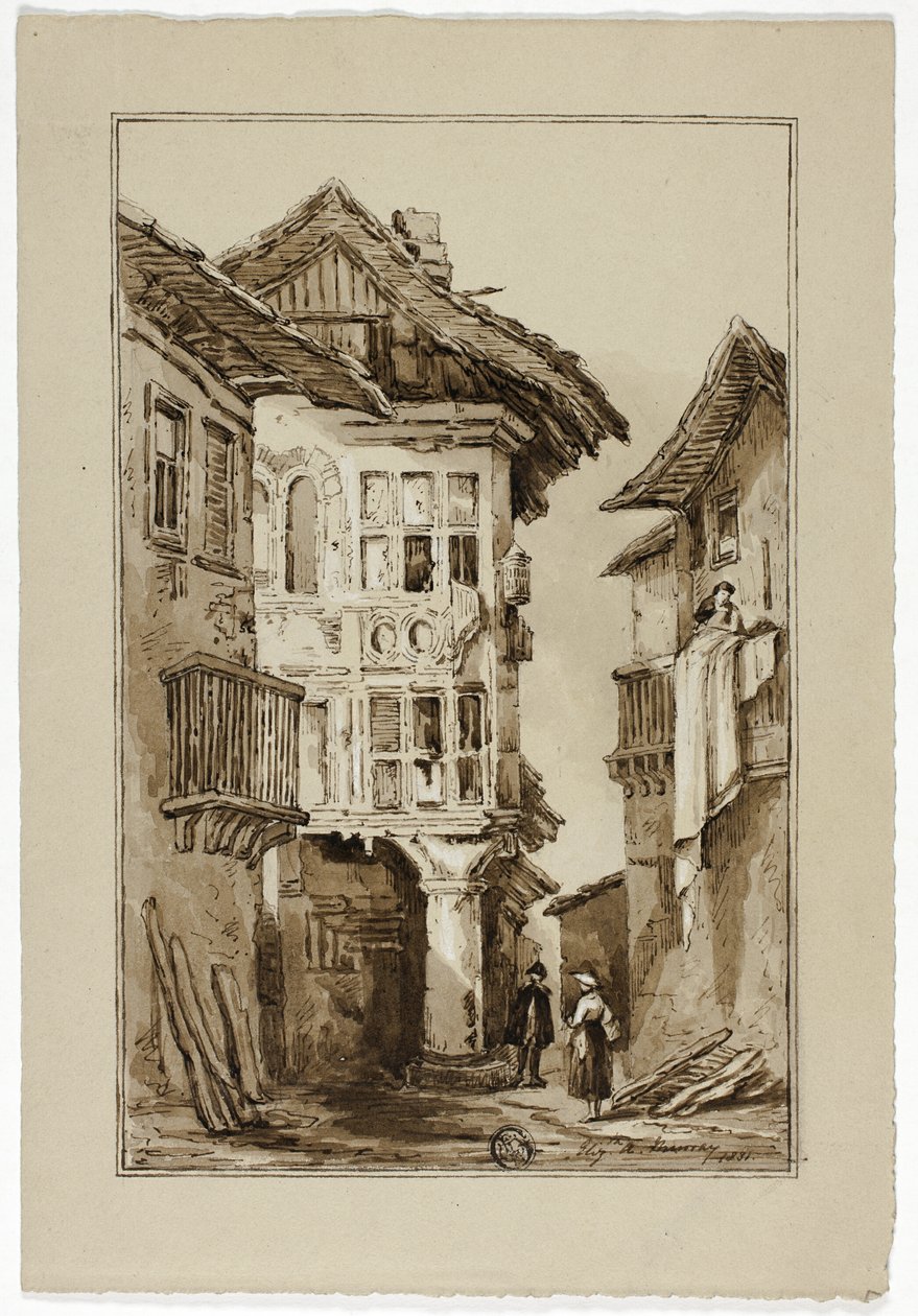 Escena de Calle Rústica de Elizabeth Murray