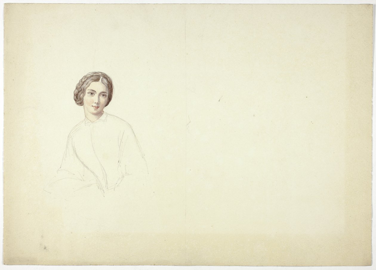 Estudio para retrato femenino de Elizabeth Murray