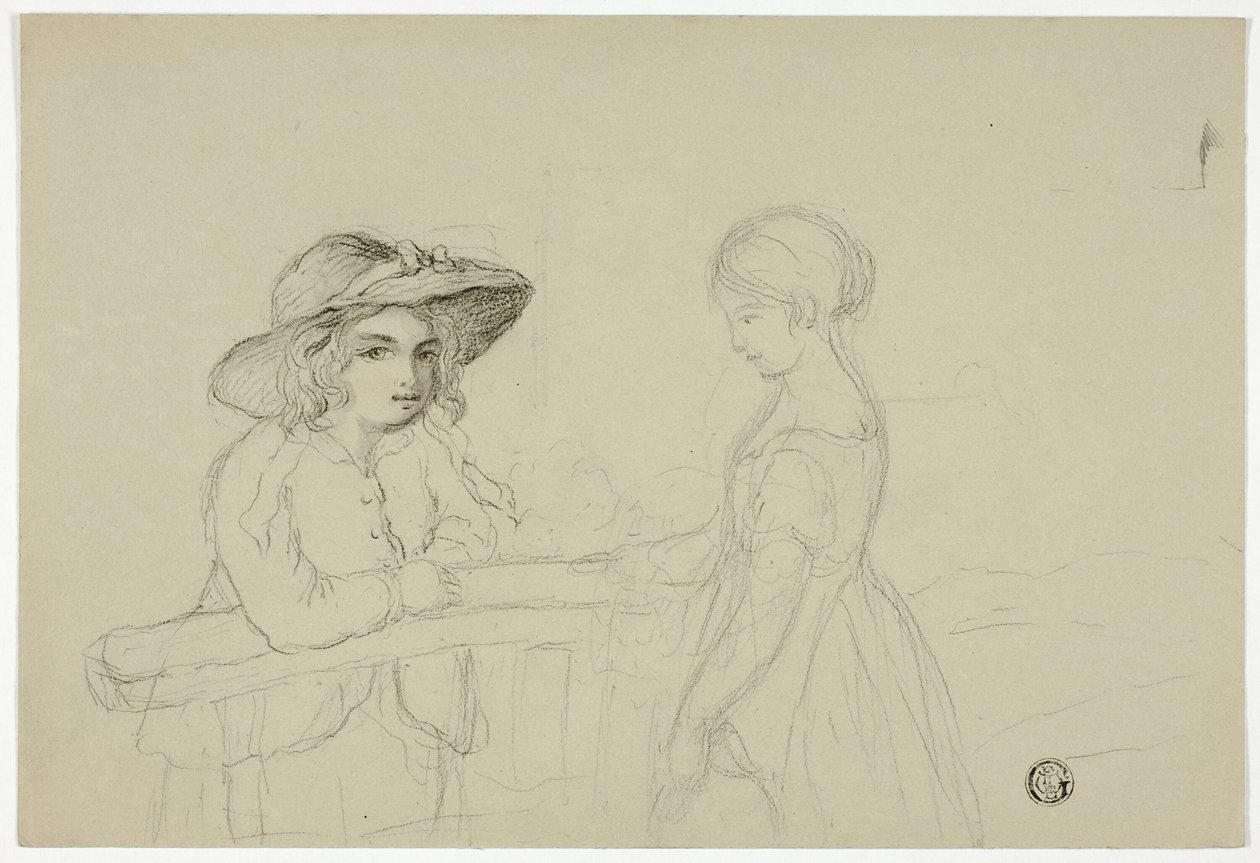 Dos chicas en la puerta de Elizabeth Murray