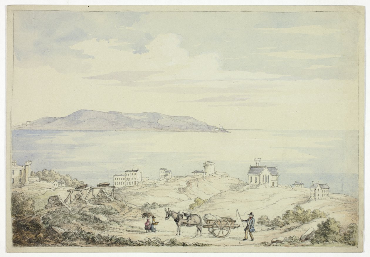 Vista de Dalkey desde la carretera de Elizabeth Murray