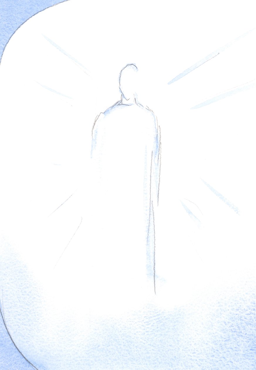 Mientras alababa a Dios, en la fiesta de la Inmaculada Concepción, vi a Cristo resucitado radiante y alegre, el Hijo de la Madre Inmaculada, 2002 de Elizabeth Wang