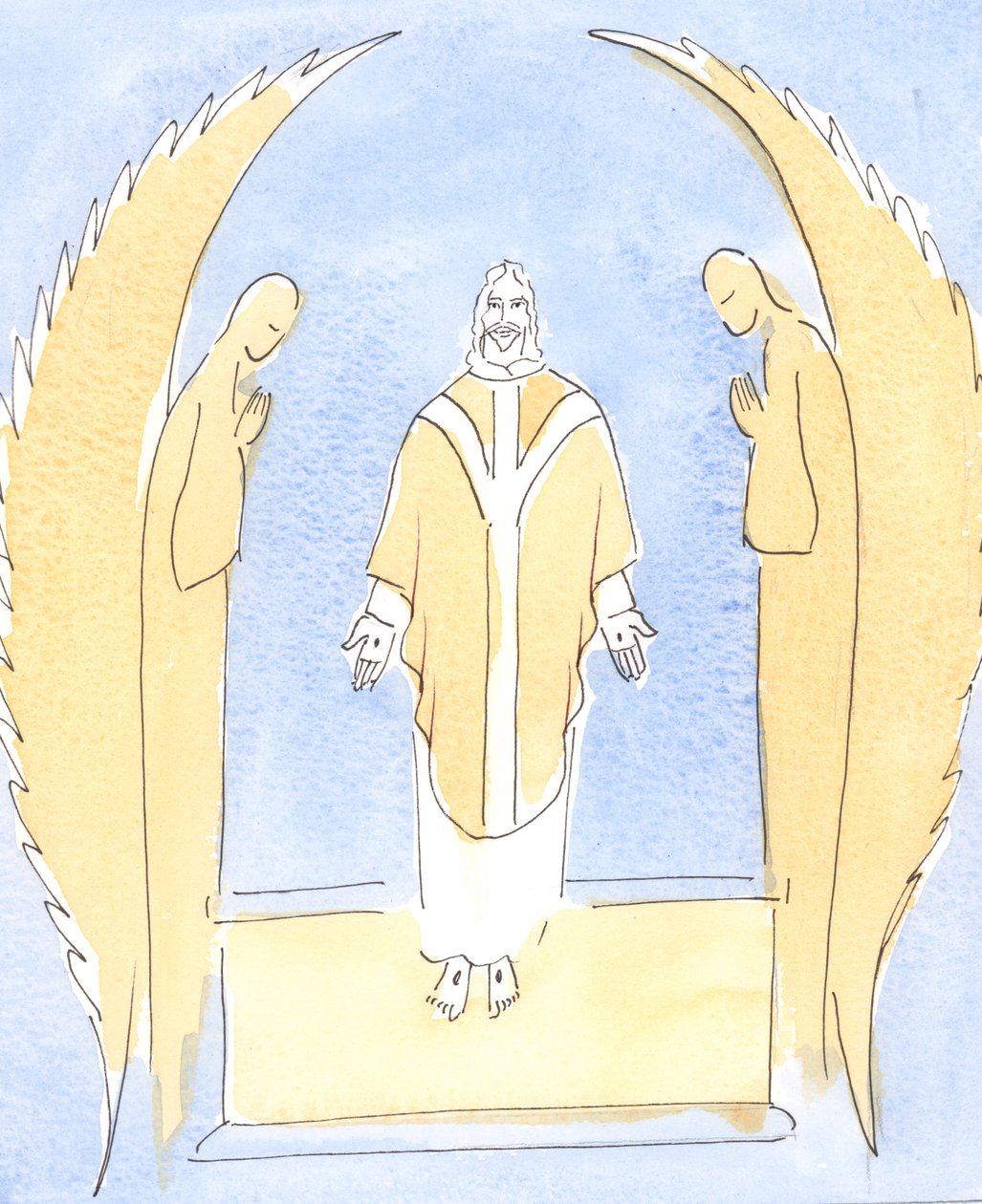 En cada Misa, Jesucristo se hace presente ante nosotros, nuestro gran Sumo Sacerdote que intercede por nosotros ante su Padre en el Cielo de Elizabeth Wang