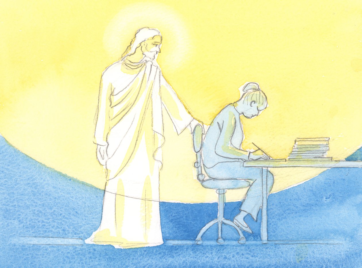 Por la gracia de Dios, cada día se puede pasar en compañía de Cristo, como si viviera a medio camino del Cielo, en cada momento de trabajo y oración de Elizabeth Wang