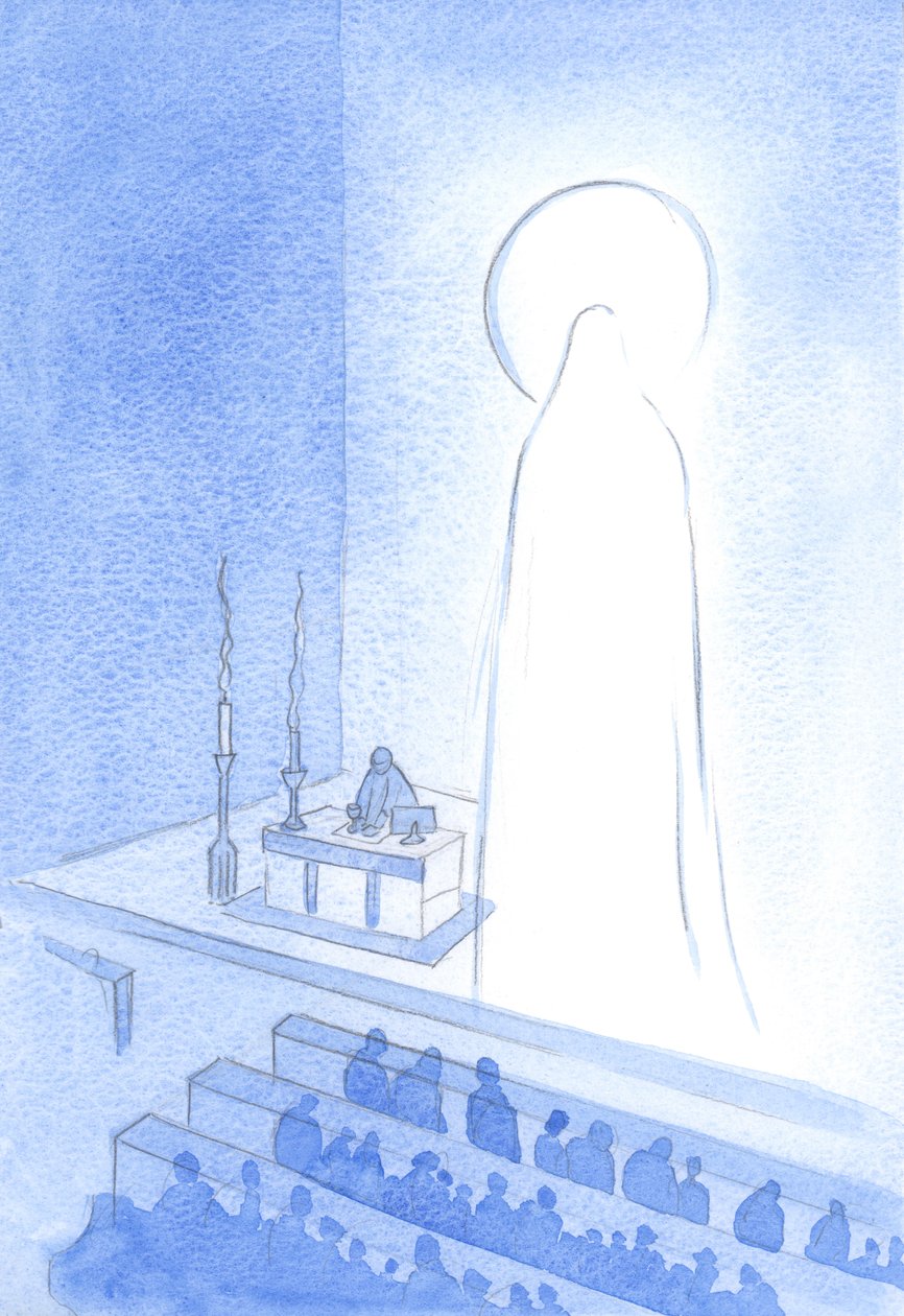Cristo y Su Santa Madre están vivos, en el Cielo ahora, gloriosos. Ser así glorificado es ser majestuoso y perfecto en todos los sentidos de Elizabeth Wang