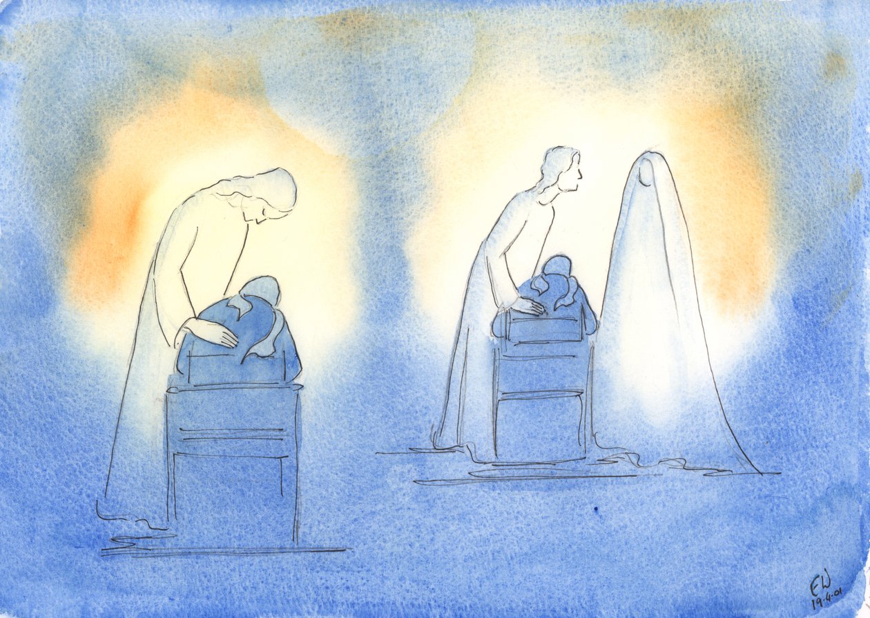 Cristo y su madre están complacidos siempre que nos dirigimos a ellos con la simplicidad y confianza de un niño de Elizabeth Wang
