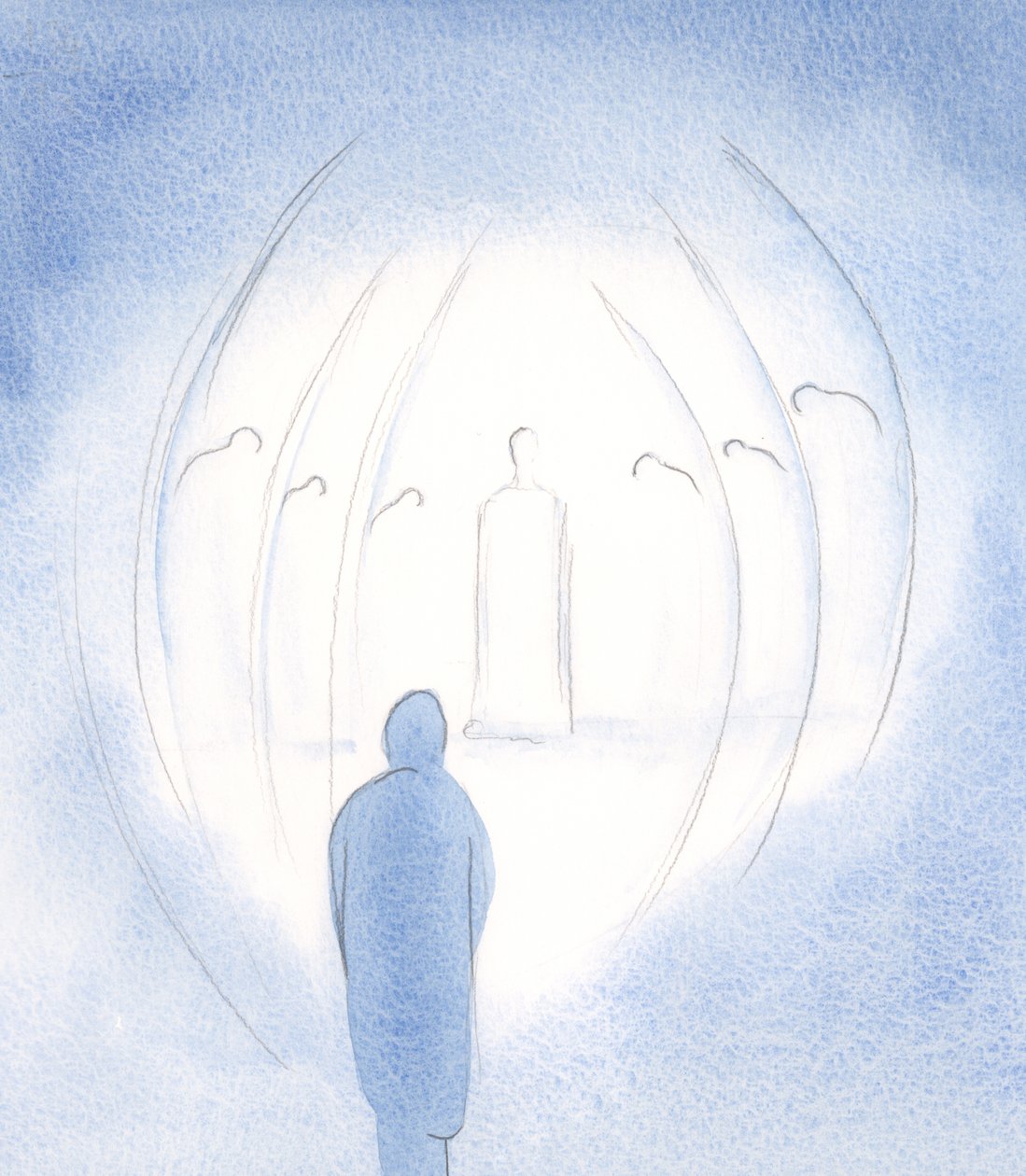 Cristo es siempre el mismo, paciente y amoroso, aquí con Sus Ángeles, incluso dentro del alma de Elizabeth Wang