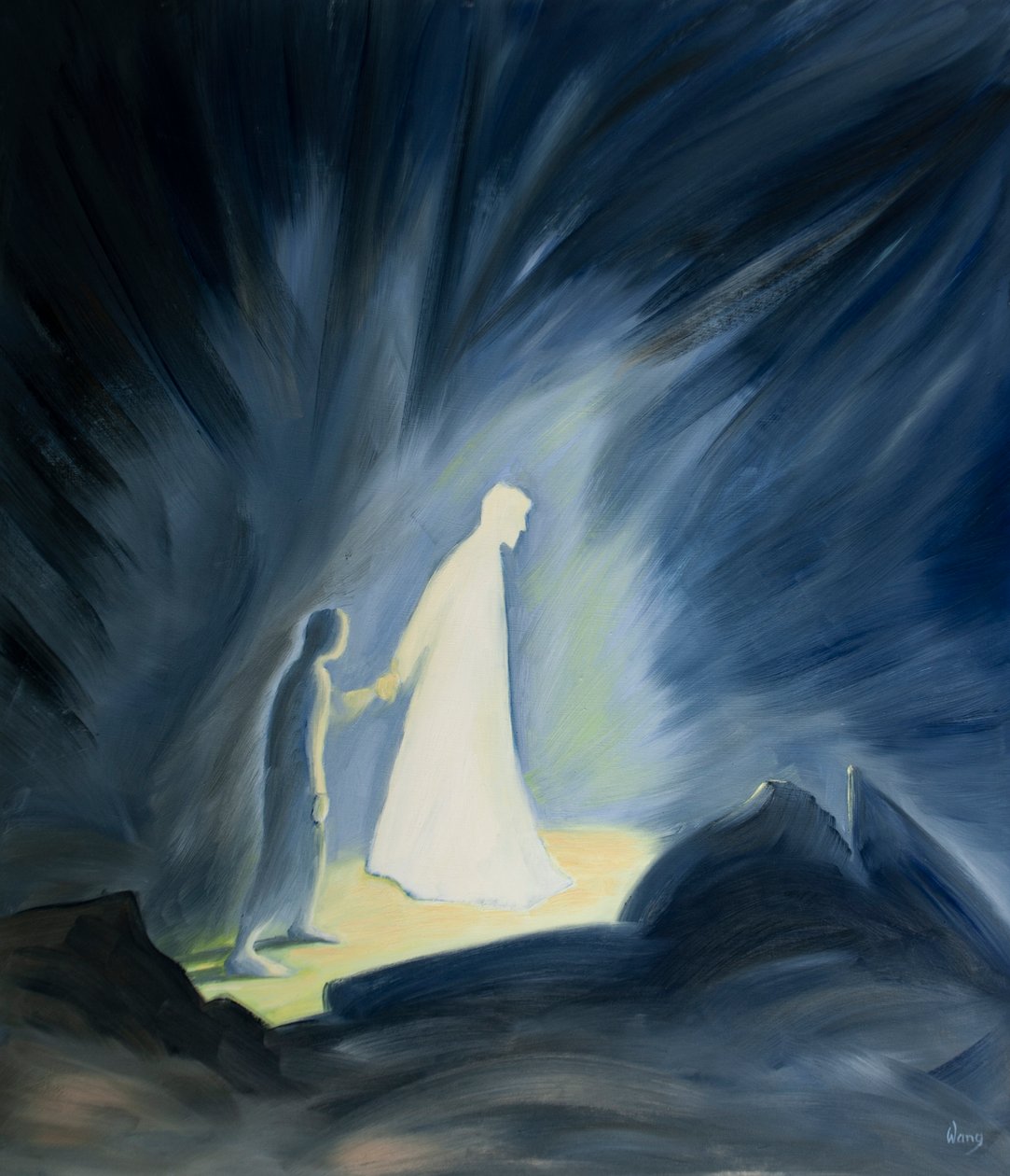 Incluso en la oscuridad de nuestros sufrimientos, Jesús nos consuela y guía. de Elizabeth Wang