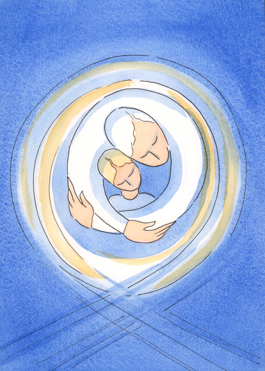 Dios el Padre nos ama a cada uno de nosotros con un amor apasionado, y nos sostiene en Su tierno abrazo de Elizabeth Wang