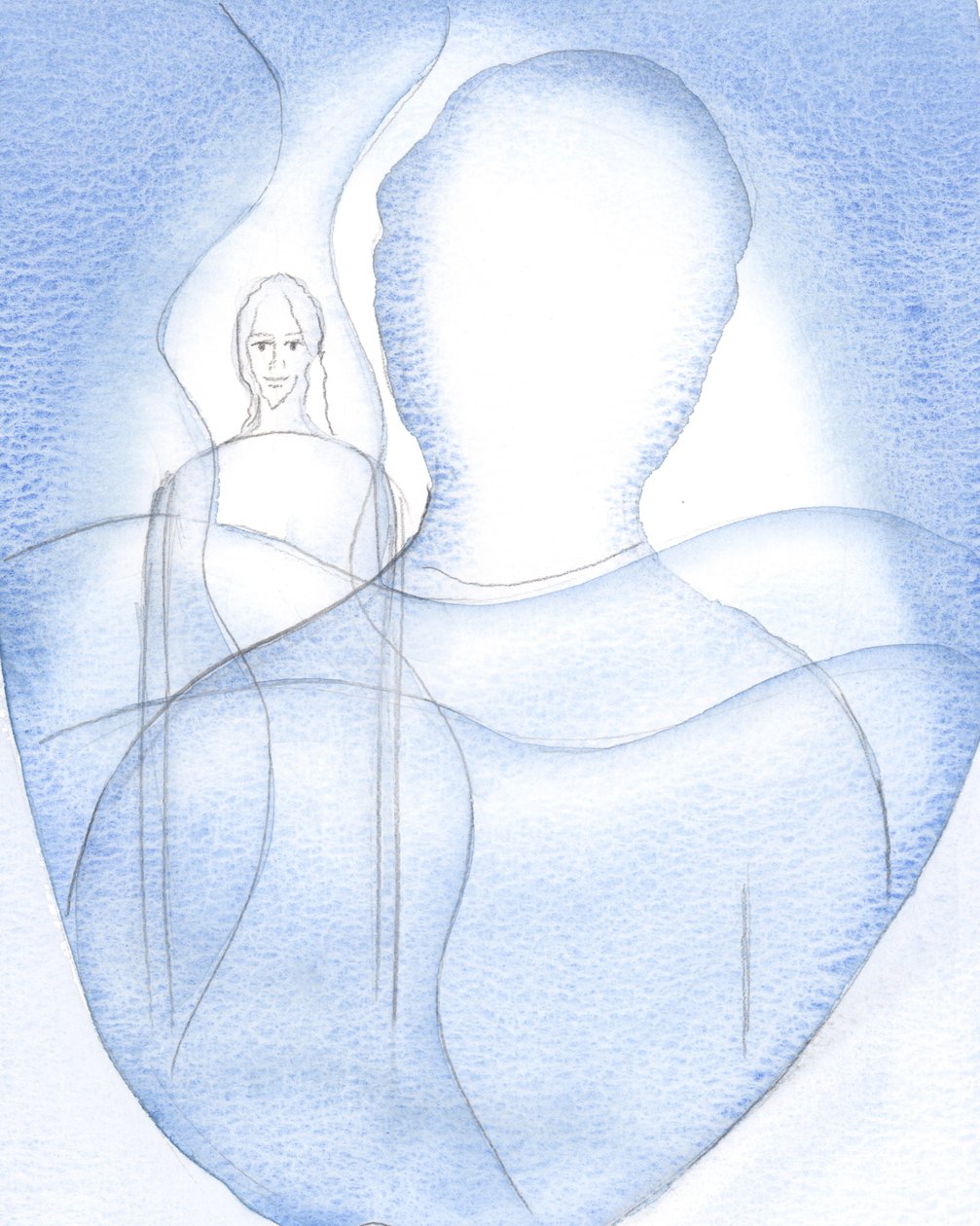 Vi la Presencia Radiante de Cristo, detrás de mis pensamientos y recuerdos, 2000 de Elizabeth Wang