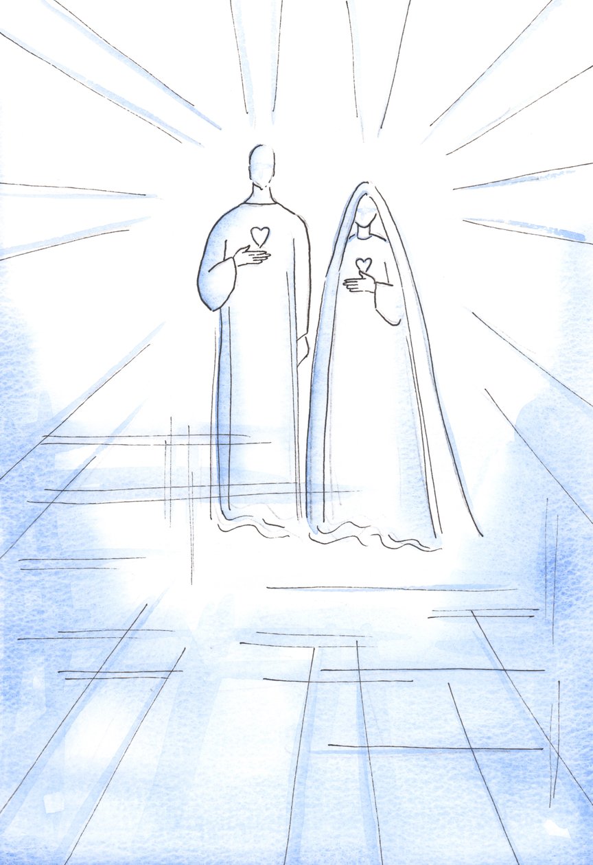 Me mostraron los Dos Corazones: del Cristo sin pecado y de Su Madre Inmaculada, en la Luz Radiante del Cielo de Elizabeth Wang