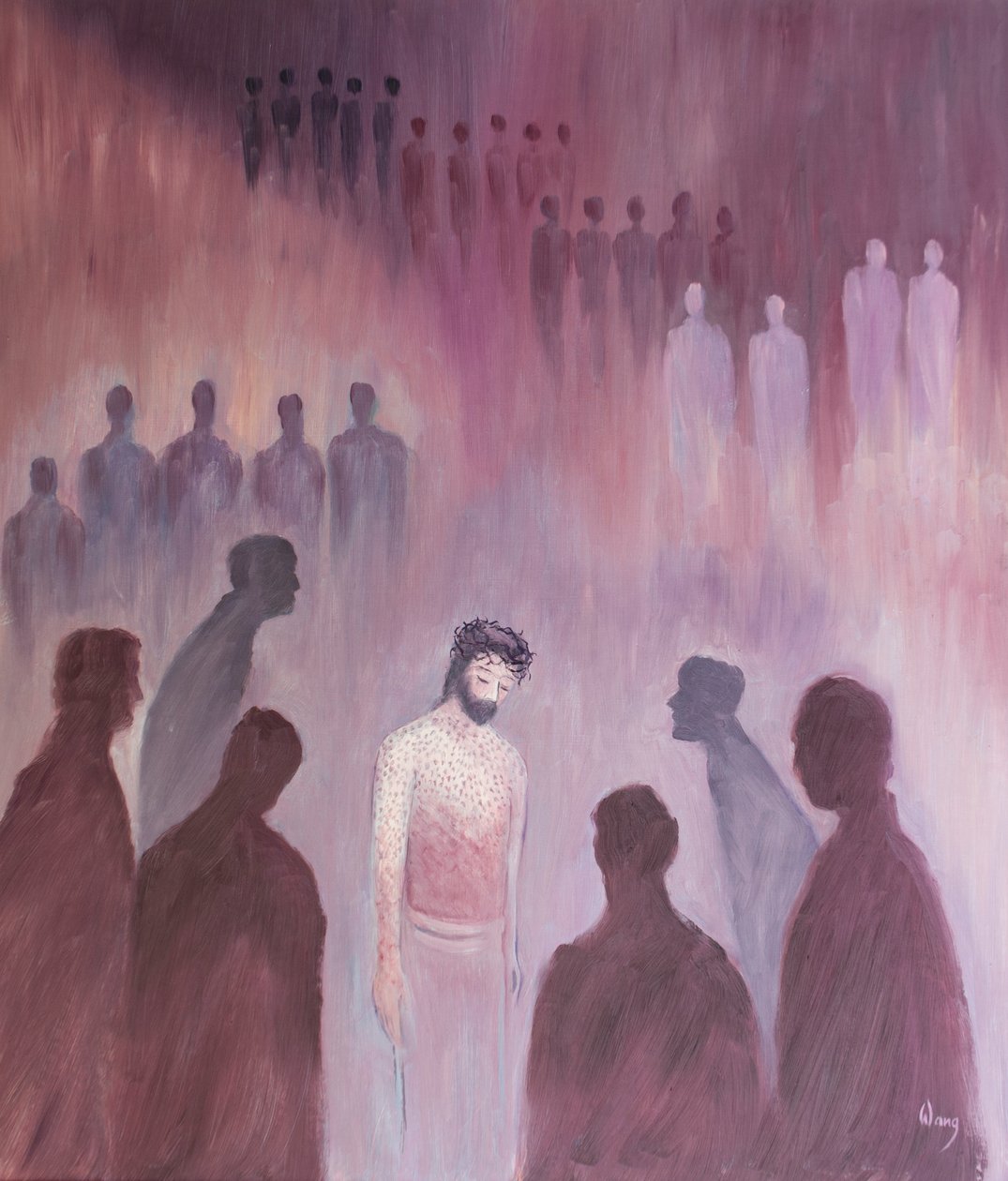Si nuestros corazones están amargados y resentidos, cuando Cristo viene a nosotros en la Sagrada Comunión, se siente como en Su Santa Pasión, 2002 de Elizabeth Wang