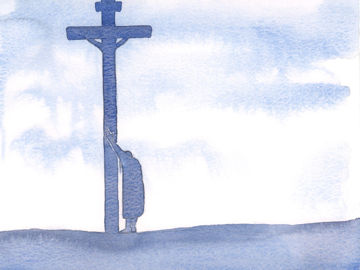Si nuestros sufrimientos dificultan la oración, podemos simplemente apoyarnos en la Cruz, cerca de Cristo, descansando en Él y soportando pacientemente nuestras dificultades de Elizabeth Wang