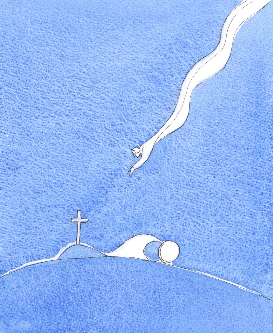 Al descender a la tierra como hombre, el Hijo de Dios vino a compartir Su Divino poder, vida, sabiduría y alegría, 2005 (acuarela sobre papel) de Elizabeth Wang