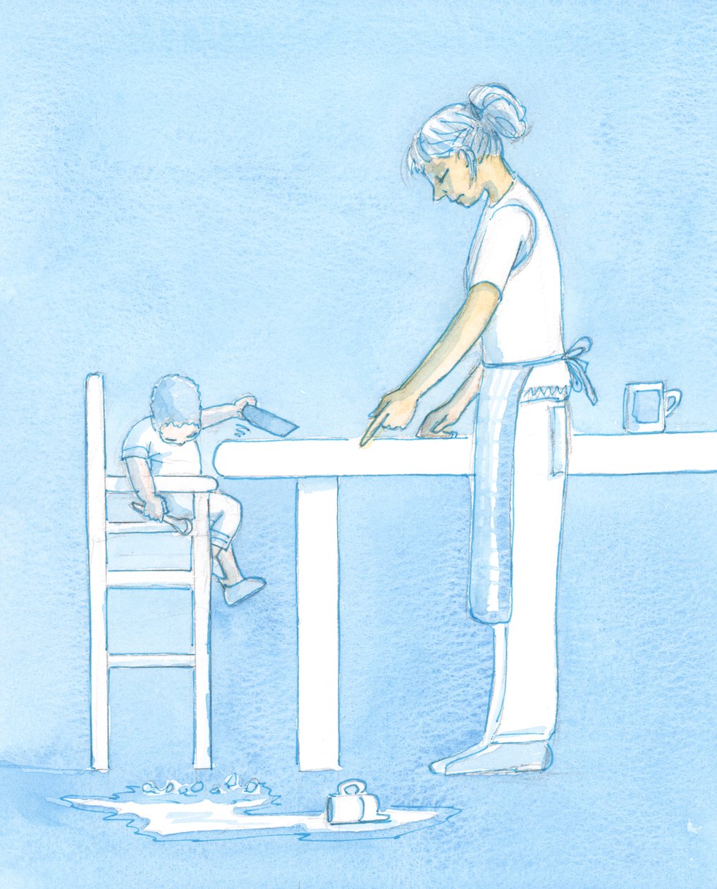 Así como un niño tiene que aprender modales en la mesa y preocupación por los demás, mediante la instrucción y el ejemplo, un cristiano necesita ser enseñado a orar y a hacer genuflexión, y a mostrar reverencia a Dios de Elizabeth Wang