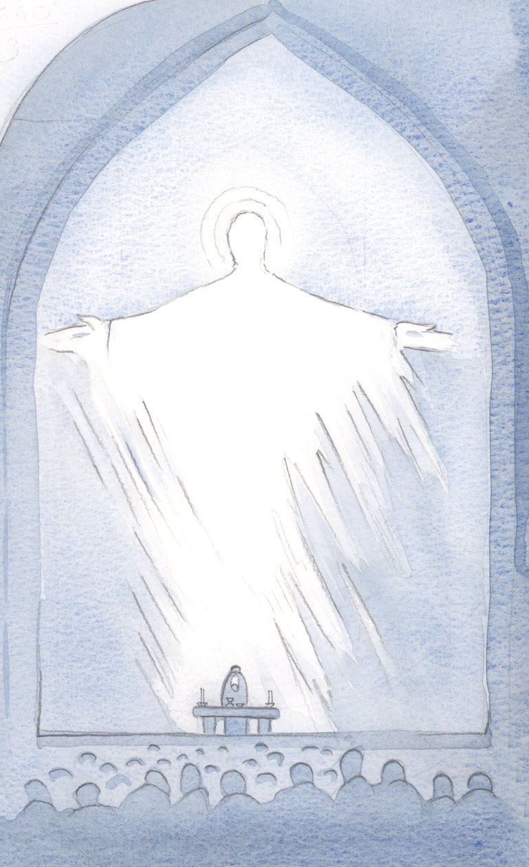 Un día, en la consagración, la Presencia de Cristo llenó el santuario, en gloria de Elizabeth Wang