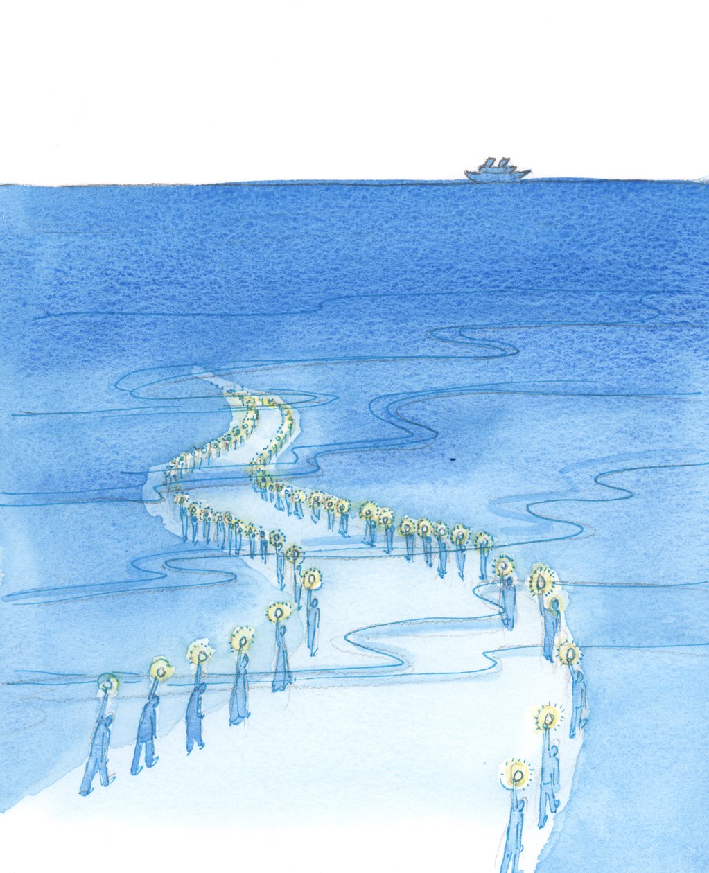 Las personas que mueren mientras rezan (como aquellos que murieron rezando el Rosario en el Titanic) están marchando por un camino que parece llevar a la oscuridad de Elizabeth Wang