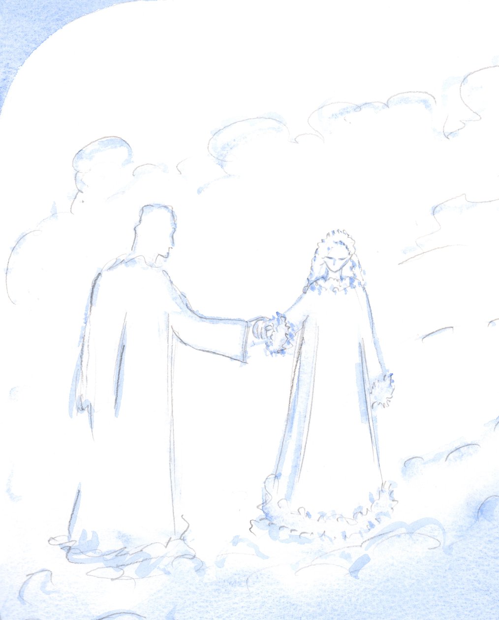 La nieve, explicó Cristo, es un buen símbolo de la radiante pureza de su Inmaculada Madre, a quien tanto ama, 2002 de Elizabeth Wang