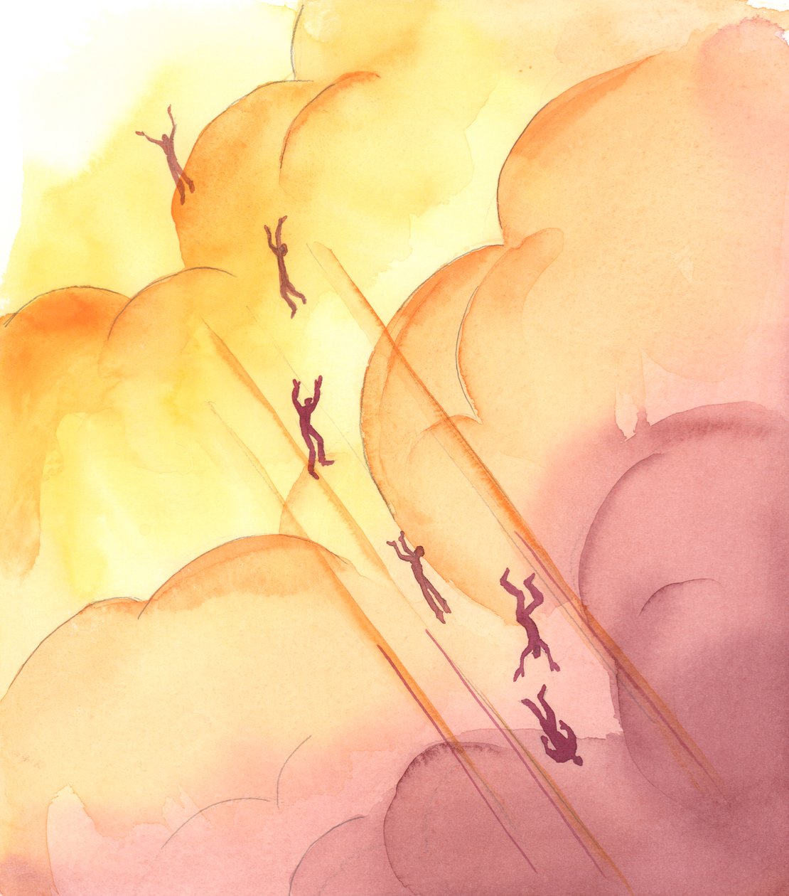 Algunas personas se han negado a amar a Dios, 2005 (acuarela sobre papel) de Elizabeth Wang