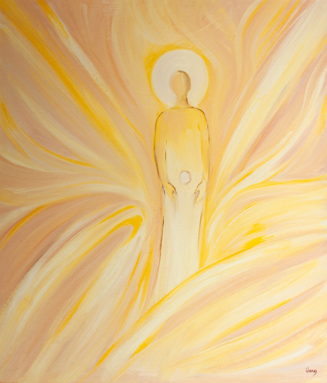 Santa Ana concibió en su vientre a la Inmaculada, como una hostia; la Virgen María, que se convertiría en la Madre de Dios de Elizabeth Wang