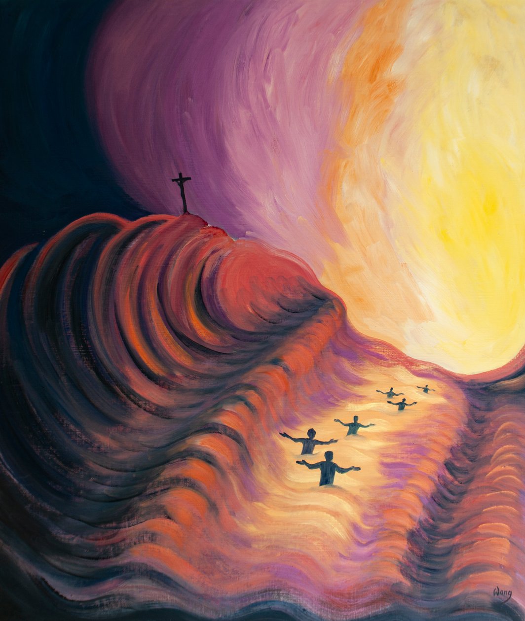 La Sangre de Cristo lava nuestros pecados y nos permite acercarnos a la Gloria del Cielo. de Elizabeth Wang
